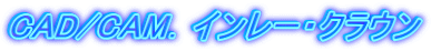 CAD/CAM．インレー・クラウン